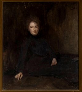 Jan Ciągliński - Portrait of Wanda Szwengruben née Ciąglińska, artist's sister - MP 1875 MNW - National Museum in Warsaw