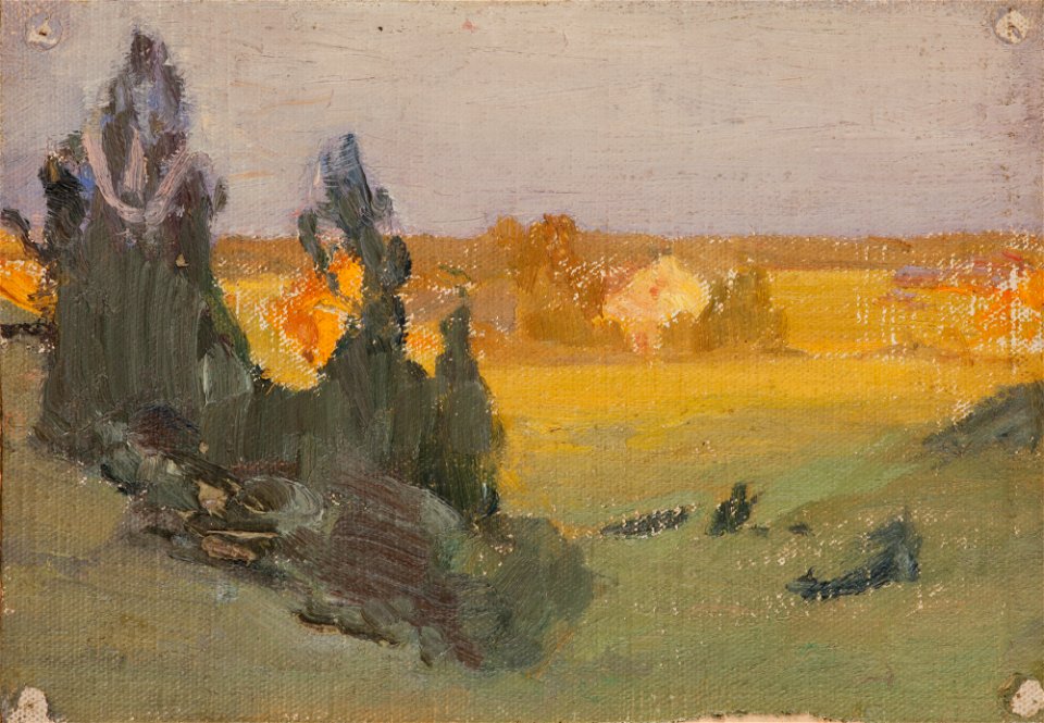 Jan Ciągliński - Evening - MNK II-b-490 - National Museum Kraków