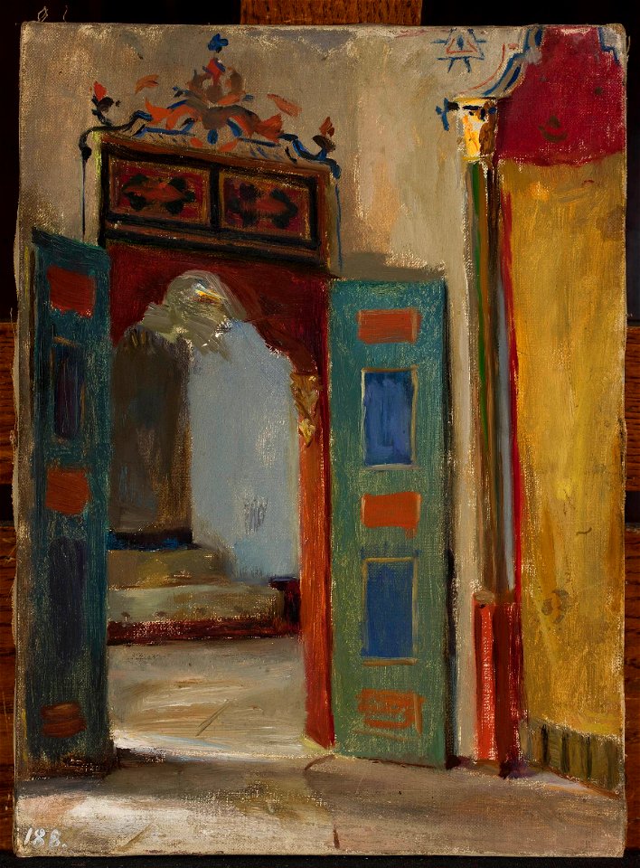 Jan Ciągliński - Interior of the khan’s palace in Bakhchisaray. From the journey to Crimea - MP 1444 MNW - National Museum in Warsaw