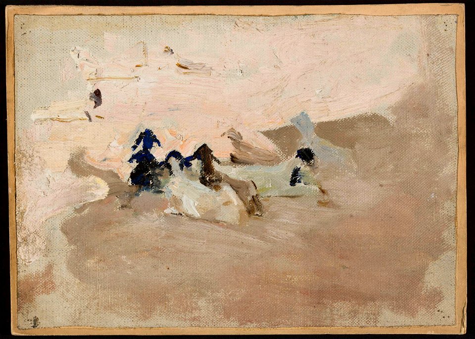 Jan Ciągliński - Corfu – goats. From the journey to Greece - MP 1620 MNW - National Museum in Warsaw