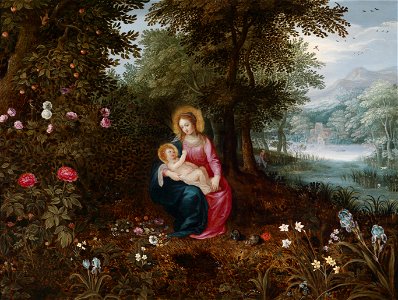 Jan Brueghel II Die Ruhe auf der Flucht