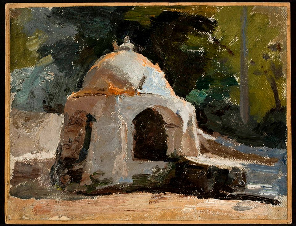 Jan Ciągliński - Corfu – fountain. From the journey to Greece - MP 1621 MNW - National Museum in Warsaw