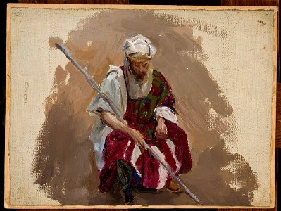 Jan Ciągliński - Maryino – Portrait in African costume - MP 1734 MNW - National Museum in Warsaw