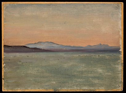 Jan Ciągliński - Lake Tiberias. From the journey to Palestine - MP 1567 MNW - National Museum in Warsaw