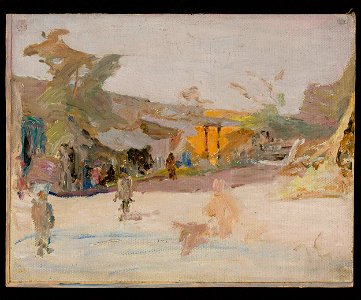 Jan Ciągliński - Samarkand – marketplace. From the journey to Turkestan - MP 1714 MNW - National Museum in Warsaw