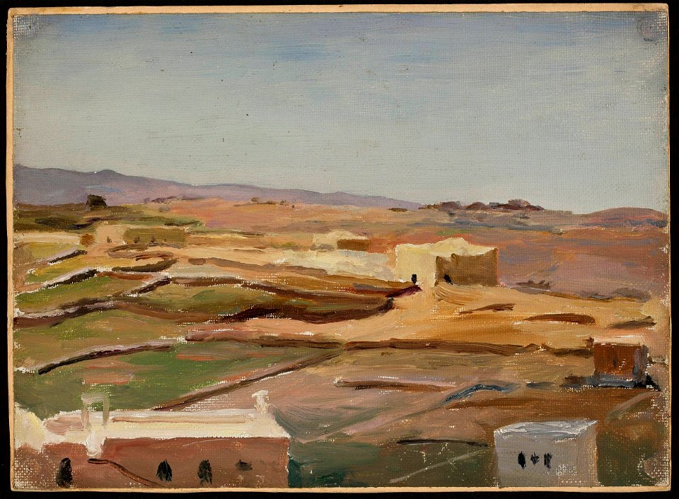Jan Ciągliński - Desert – Ramallah. From the journey to Palestine - MP 1541 MNW - National Museum in Warsaw