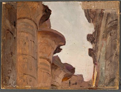 Jan Ciągliński - Temple capital. From the journey to Egypt - MP 1592 MNW - National Museum in Warsaw