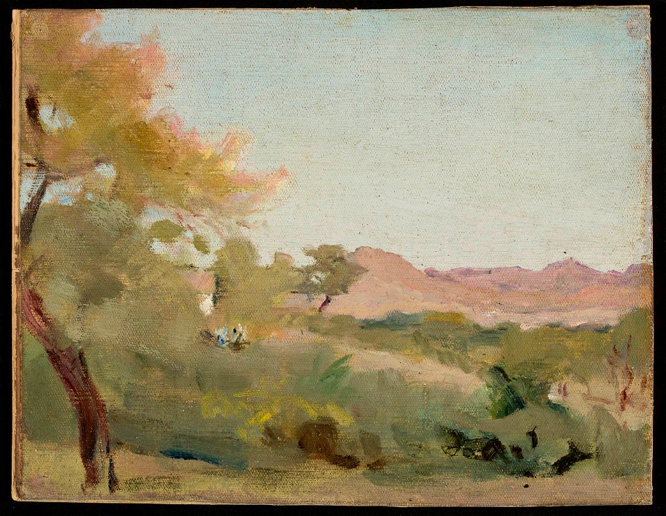Jan Ciągliński - Udaipur – Indian landscape. From the journey to India - MP 1663 MNW - National Museum in Warsaw