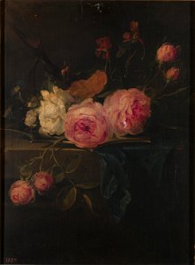 Jan Brueghel (I) - Flowers on a plate