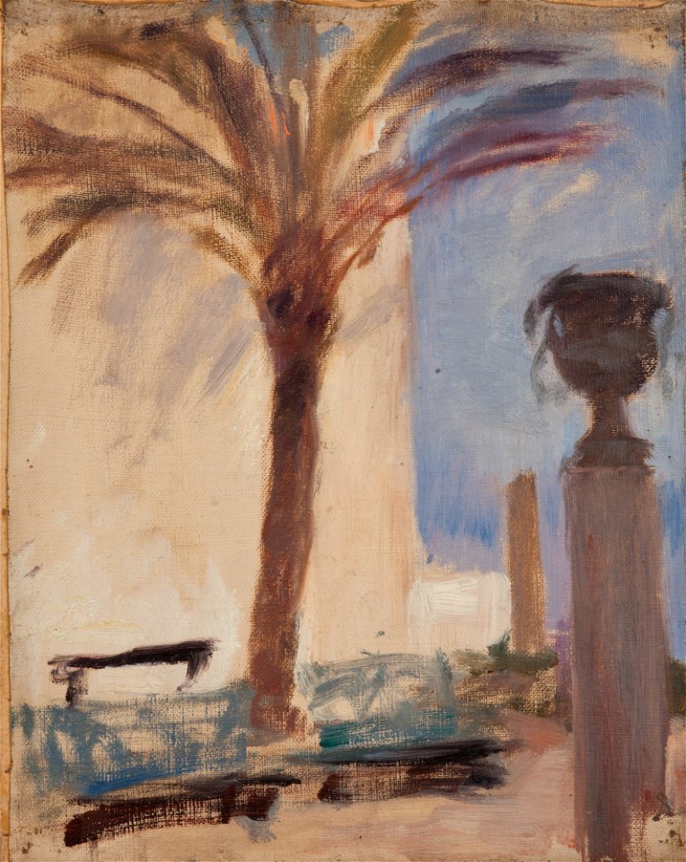 Jan Ciągliński - Taormina (Palms near the Hotel) - MNK II-b-315 - National Museum Kraków
