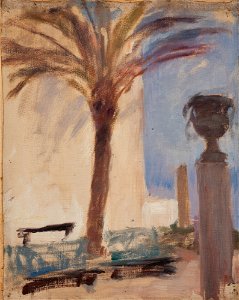 Jan Ciągliński - Taormina (Palms near the Hotel) - MNK II-b-315 - National Museum Kraków