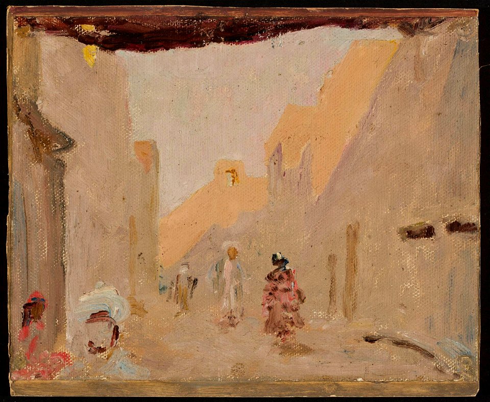 Jan Ciągliński - Old Tashkent in the evening. From the journey to Turkestan - MP 1729 MNW - National Museum in Warsaw