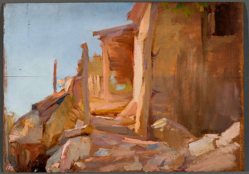 Jan Ciągliński - View from Alupka. From the journey to Crimea - MP 1433 MNW - National Museum in Warsaw