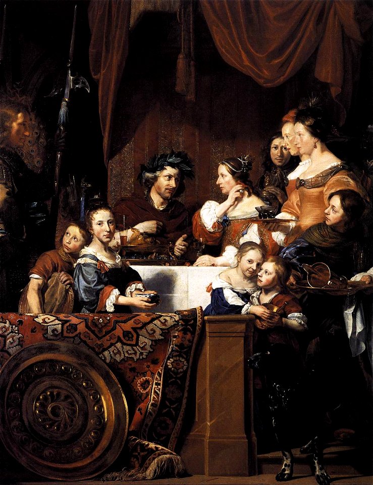 Jan de Bray - The de Bray Family (The Banquet of Antony and Cleopatra) - WGA03122