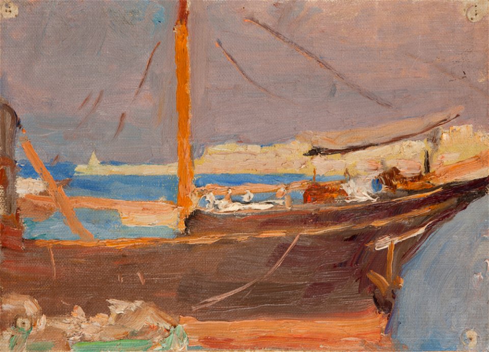 Jan Ciągliński - Malta (A Ship) - MNK II-b-436 - National Museum Kraków