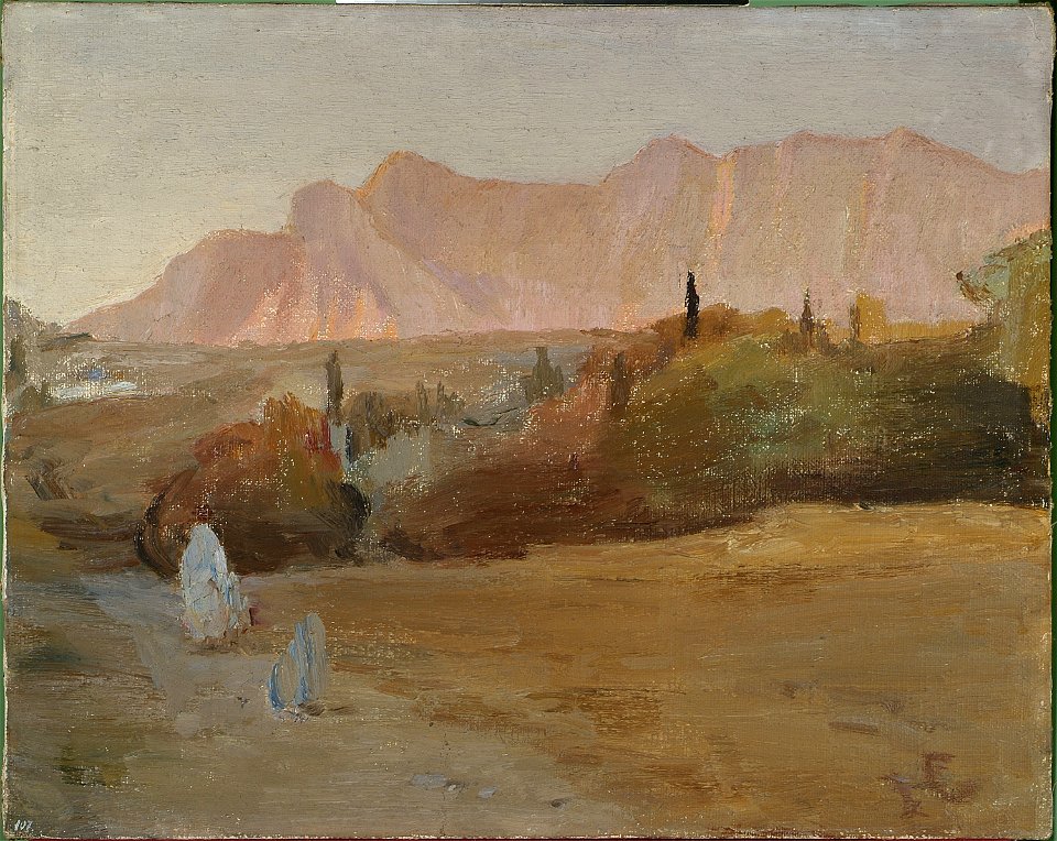 Jan Ciągliński - Alupka. From the journey to Crimea - MP 1788 MNW - National Museum in Warsaw