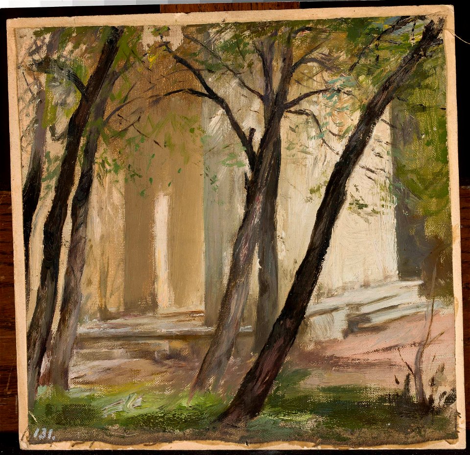 Jan Ciągliński - Garden of the Academy of Fine Arts in Petersburg - MP 1841 MNW - National Museum in Warsaw
