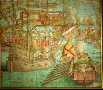 Jan Cornelisz Vermeyen, , Kunsthistorisches Museum Wien - Kriegszug Kaiser Karls V. gegen Tunis (1535), Einnahme der Festung La Goletta durch Heer und Flotte - GG 2043 - Kunsthistorisches Museum