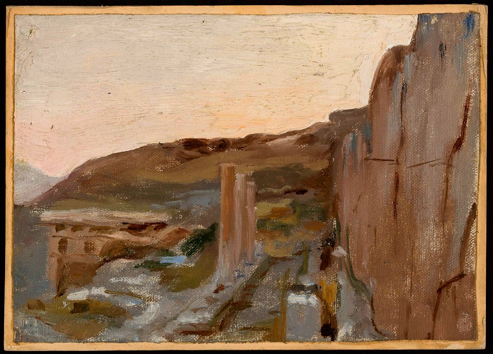 Jan Ciągliński - Delphi. From the journey to Greece - MP 1636 MNW - National Museum in Warsaw