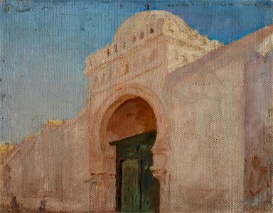 Jan Ciągliński - Kairouan (Entrance to the Mosque of the Barber) - MNK II-b-457 - National Museum Kraków