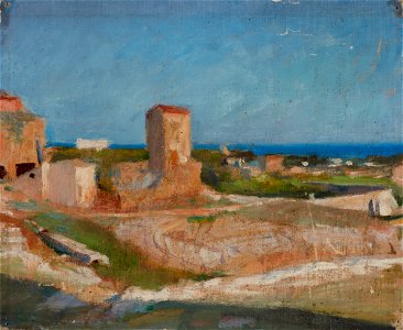 Jan Ciągliński - Syracuse (The Greek Theatre) - MNK II-b-318 - National Museum Kraków