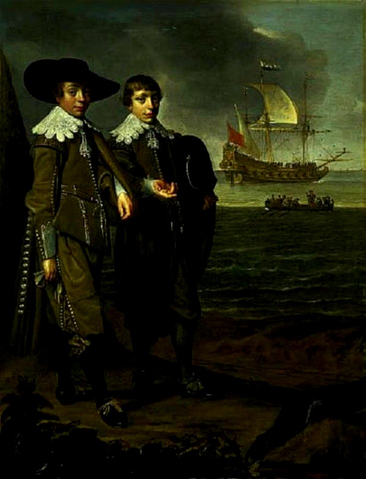 Jan Daemen Cool - Portret van twee broers op het strand - NG 824 - National Galleries of Scotland