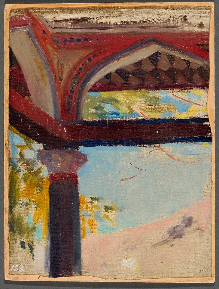 Jan Ciągliński - Fragment of summer house of Maria Potocka in Bakhchisaray. From the journey to Crimea - MP 1439 MNW - National Museum in Warsaw