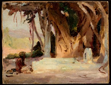 Jan Ciągliński - Study from the journey to India - MP 1658 MNW - National Museum in Warsaw