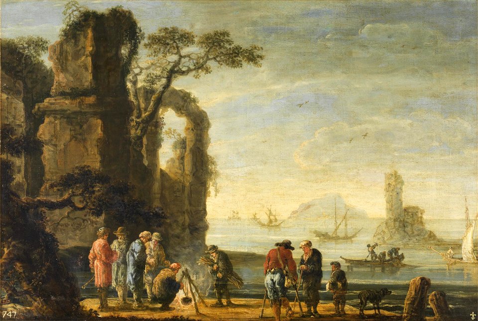 Jan de Momper - A pier
