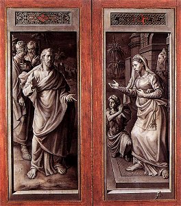 Jan Cornelisz. Vermeyen - Triptych of the Micault Family (closed) - WGA24714