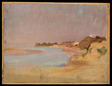 Jan Ciągliński - River landscape. From the journey to India - MP 1702 MNW - National Museum in Warsaw