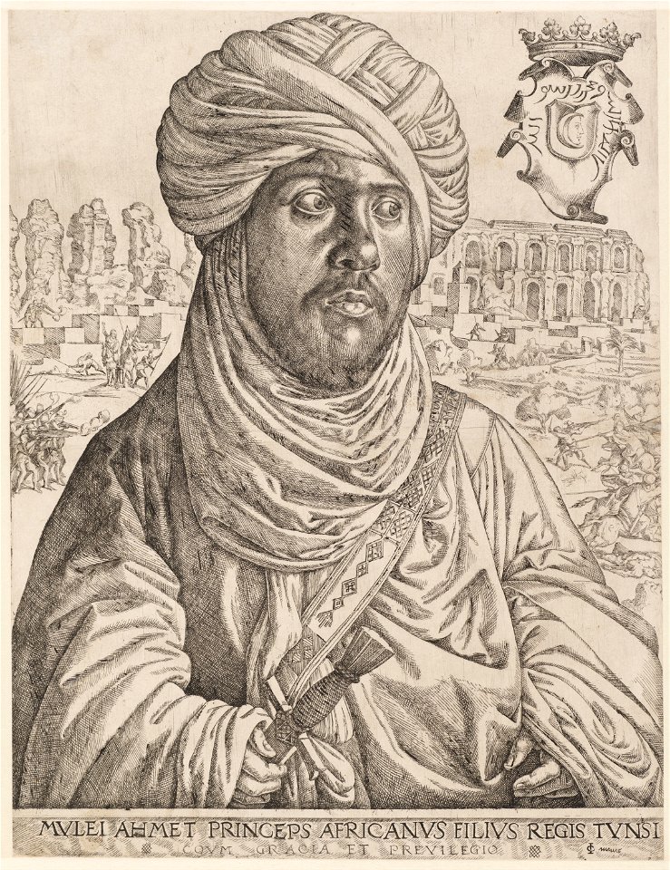 Jan Cornelisz. Vermeyen - Portrait of Mulay Ahmad - Google Art Project