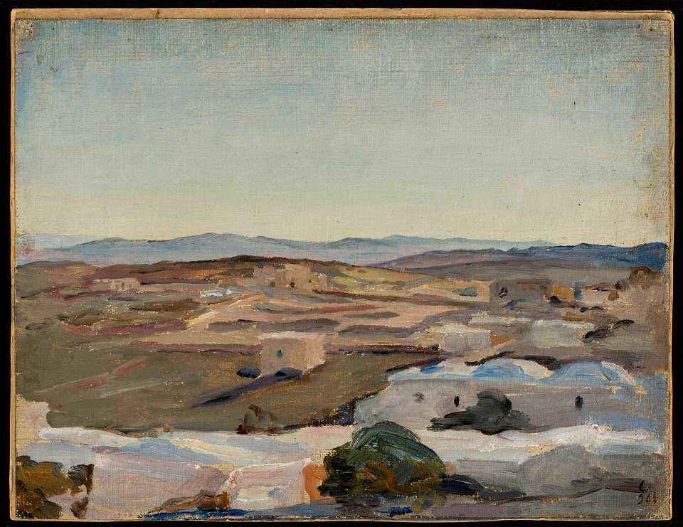 Jan Ciągliński - Ramallah near Jerusalem. From the journey to Palestine - MP 1549 MNW - National Museum in Warsaw