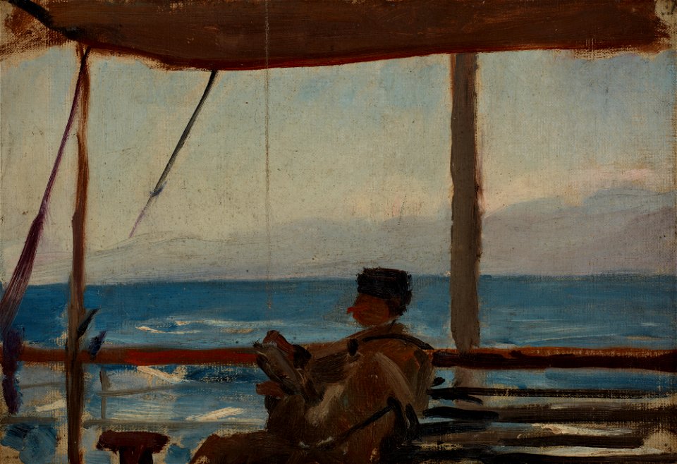 Jan Ciągliński - The Caucasus (Łobojkow on a Boat) - MNK II-b-331 - National Museum Kraków