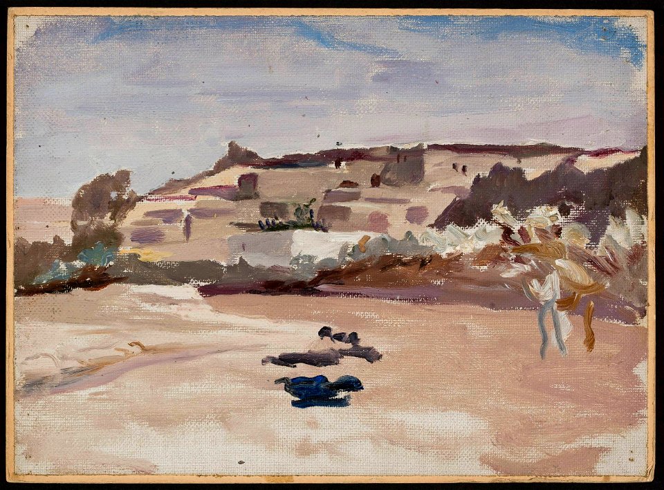 Jan Ciągliński - Cana of Galilee. From the journey to Palestine - MP 1571 MNW - National Museum in Warsaw