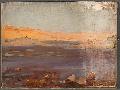 Jan Ciągliński - Nile. From the journey to Egypt - MP 1599 MNW - National Museum in Warsaw
