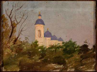 Jan Ciągliński - Study of an Orthodox church - MP 1844 MNW - National Museum in Warsaw