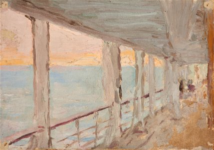 Jan Ciągliński - Corinth (On Board the Bohemia) - MNK II-b-440 - National Museum Kraków