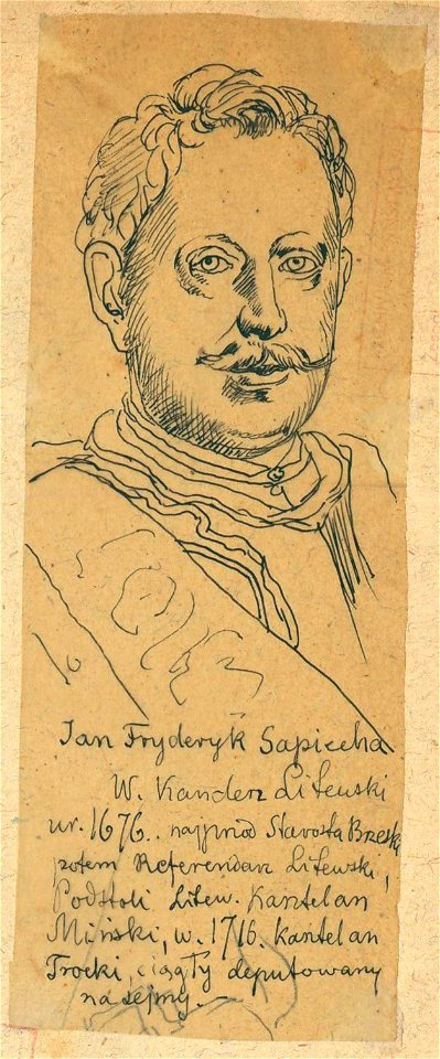 Jan Fryderyk Sapieha. Ян Фрыдэрык Сапега (Z. Gloger, 1900)