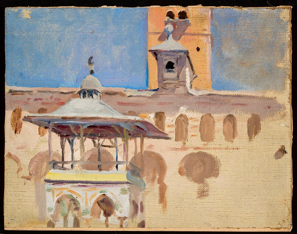 Jan Ciągliński - Damascus. From the journey to Palestine - MP 1562 MNW - National Museum in Warsaw