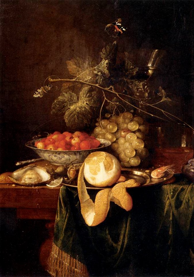 Jan Davidsz. de Heem - Still-Life with a Peeled Lemon - WGA11270
