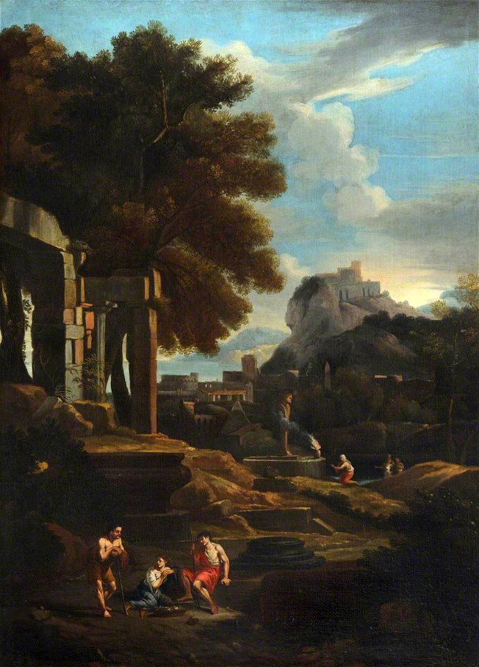 Jan Frans van Bloemen (1662-1749) (style of) - A Classical Landscape with a Sacrifice - 207818 - National Trust