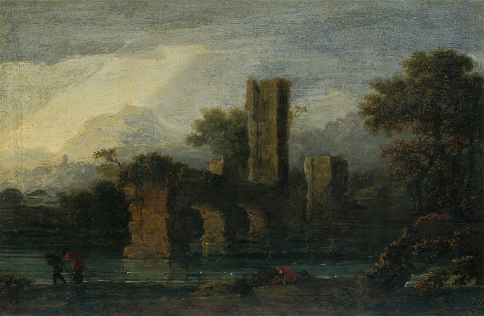 Jan de Momper – dielňa autora - Krajina so zrúcaninou - M 155 - Ernest Zmeták Art Gallery