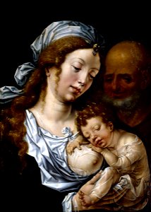 Jan Gossart - The Holy Family - Google Art Project. Free illustration for personal and commercial use.