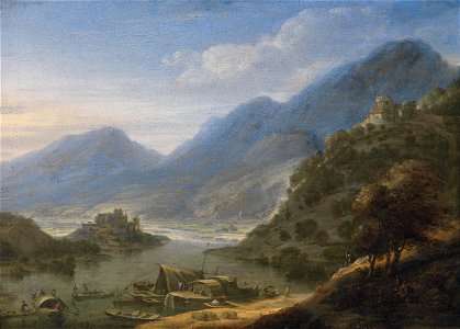 Jan Griffier dÄ Idealisierte Rheinlandschaft