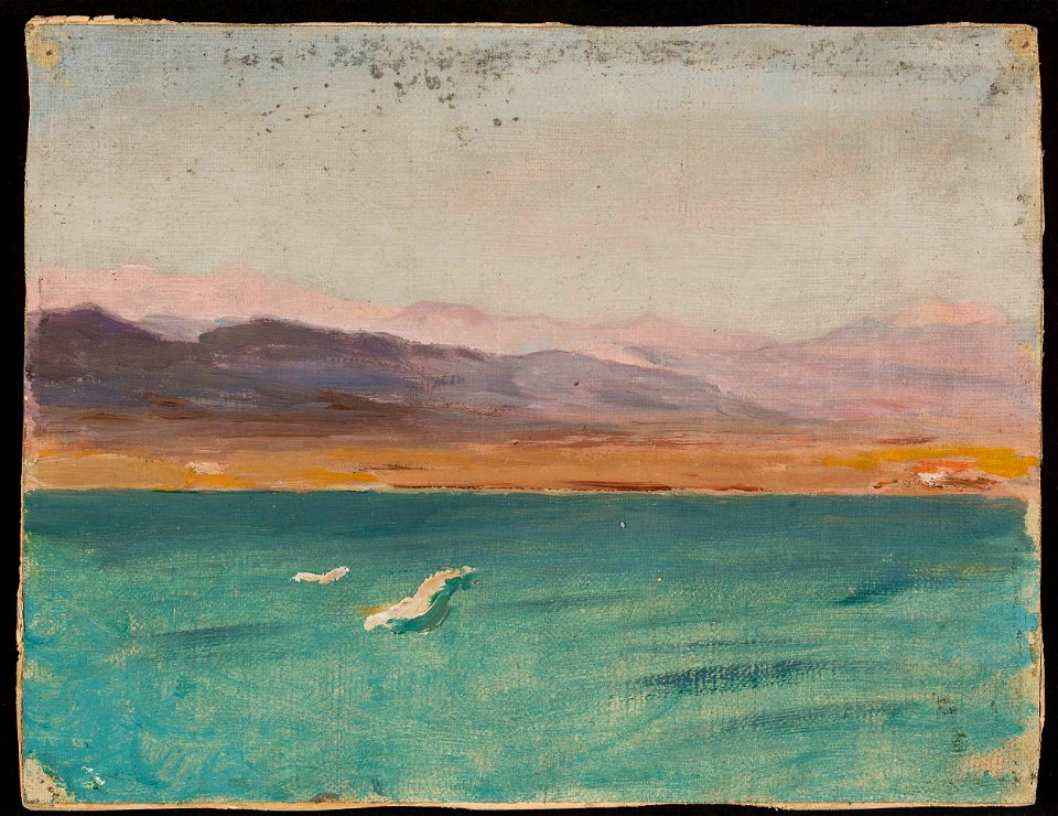 Jan Ciągliński - Marine landscape. From the journey to Palestine - MP 1564 MNW - National Museum in Warsaw