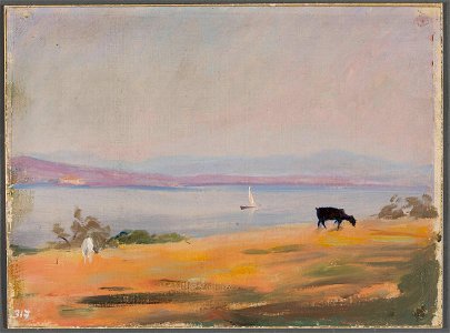 Jan Ciągliński - Seaside. From the journey to Constantinople - MP 1484 MNW - National Museum in Warsaw