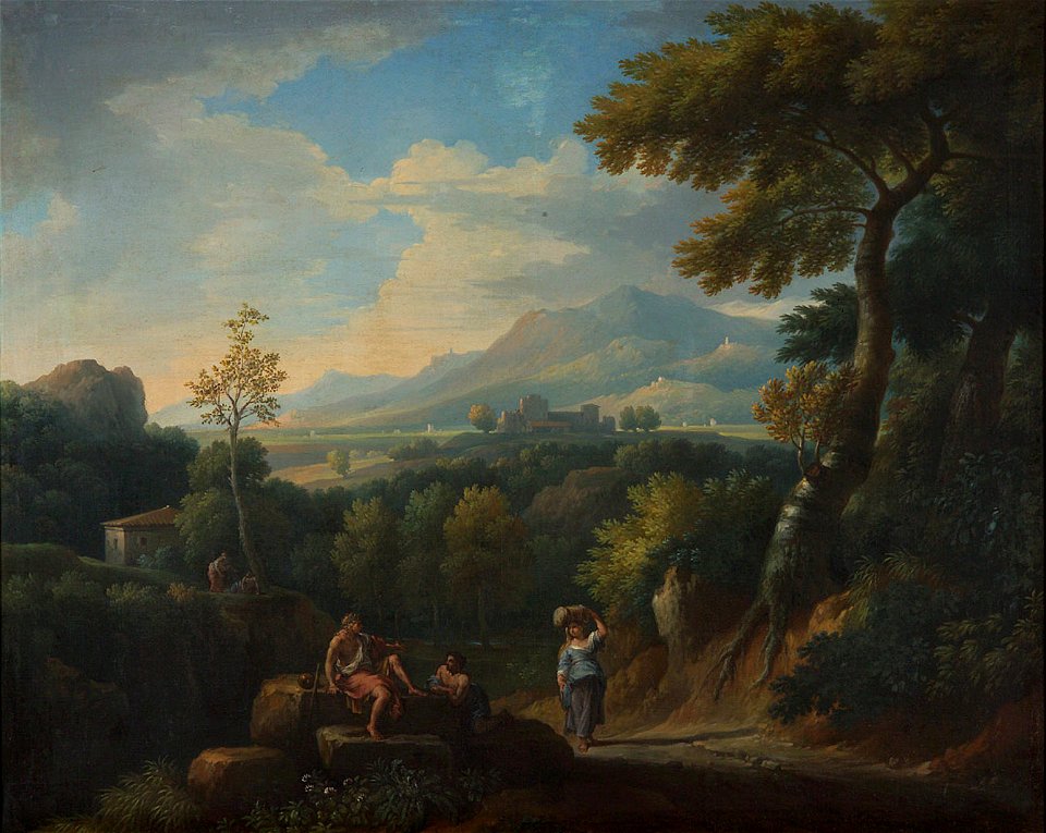 Jan Frans van Bloemen - An Italian Landscape