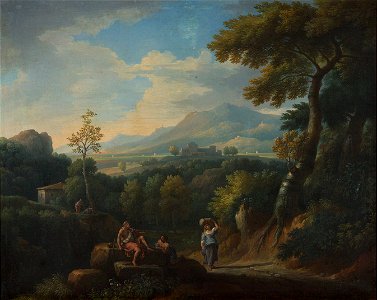 Jan Frans van Bloemen - An Italian Landscape