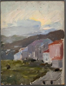 Jan Ciągliński - Porto Maurizia. From the journey to Italy - MP 1521 MNW - National Museum in Warsaw